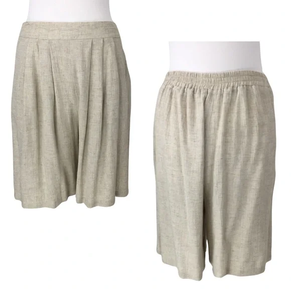 Vintage Sue Wong Linen 2 Piece Suit Jacket Gauchos Linen Wooden Beads size Small - Picture 12 of 16